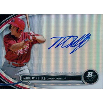 Mike O'Neill Signed 2013 Bowman Platinum Prospect Refractor Card #BPAP-MON