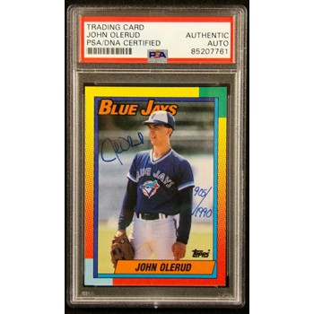 John Olerud Toronto Blue Jays Signed 1990 Topps Card #83T PSA Authenticated