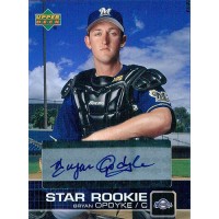 Bryan Opdyke Milwaukee Brewers Signed 2003 Upper Deck Prospect Premiers Card #P1