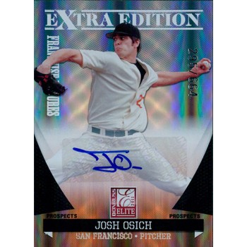 Josh Osich Signed 2011 Donruss Elite Extra Edition Baseball Card /664 #27