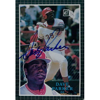 Dave Parker Reds Signed 1985 Donruss 3.5x5 Oversize Card #35 JSA Authenticated