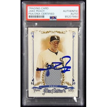 Jake Peavy Signed 2013 Topps Allen & Ginter's Relic Card #AGFR-JP PSA Authentic