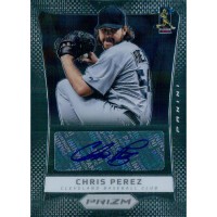 Chris Perez Cleveland Indians Signed 2012 Prizm Baseball Card #CP