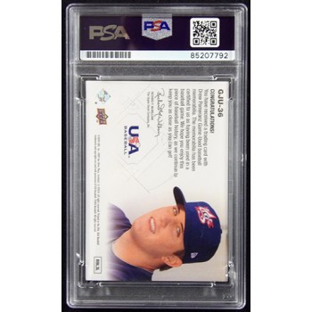 Drew Pomeranz Signed 2009 UD USA Baseball Game Jersey Relic Card #GJU-36 PSA Aut