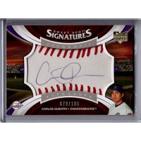 Carlos Quentin Signed 2006 Upper Deck Sweet Spot Signatures Card /100 #132