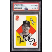 Manny Ramirez Boston Red Sox Signed 2003 Topps Red Backs Card PSA Authenticated