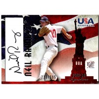 Neil Ramirez Signed 2007 USA Baseball Junior Signature Black Ink /595 #A-28