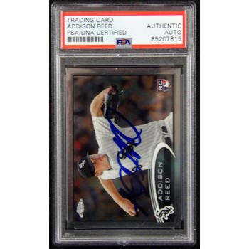 Addison Reed White Sox Signed 2012 Topps Chrome Card #166 PSA Authenticated