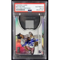 Ben Revere Signed 2011 Bowman Sterling Relic Card #RRR-BR PSA Authenticated