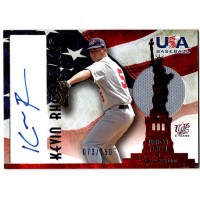 Kevin Rhoderick Signed 2007 USA Baseball Junior Jersey Signature Blue /150 AJ-36