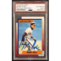 Bobby Rose California Angels Signed 1989 Topps Card #106 PSA Authenticated