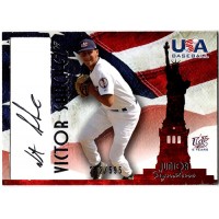 Victor Sanchez Signed 2007 USA Baseball Junior Signature Black Ink /595 #A-38