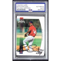 Ervin Santana Signed 2005 Donruss Team Heroes Card #333 PSA Authenticated