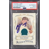 Kyle Seager Signed 2016 Topps Allen & Ginter's Relic Card #FSRA-KSE PSA Authent