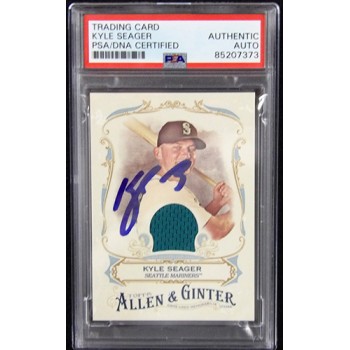 Kyle Seager Signed 2016 Topps Allen & Ginter's Relic Card #FSRA-KSE PSA Authent