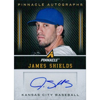 James Shields Signed 2013 Panini Pinnacle Autographs Baseball Card #JS