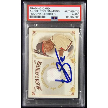 Andrelton Simmons Signed 2015 Topps Allen & Ginter's Relic Card #FSRB-AS PSA Aut