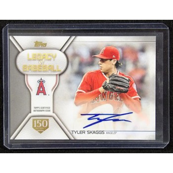 Tyler Skaggs Signed 2019 Topps Legacy of Baseball 150th Anniversary #LBA-TS /150