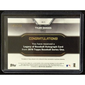 Tyler Skaggs Signed 2019 Topps Legacy of Baseball 150th Anniversary #LBA-TS /150