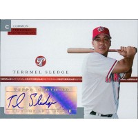 Terrmel Sledge Signed 2005 Topps Pristine Personal Endorsements Card #PEC-TS /497
