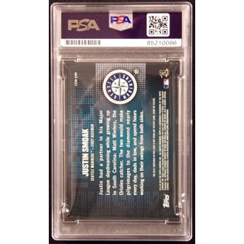 Justin Smoak Signed 2013 Topps Chasing The Dream Relic Card #CDR-JSM PSA Authen