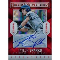 Taylor Sparks Signed 2014 Panini Elite Extra Edition Baseball Card /499 #38