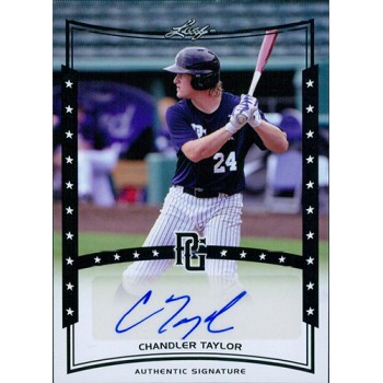 Chandler Taylor Signed 2014 Leaf Perfect Game Baseball Card #A-CT1