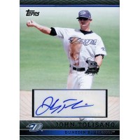 John Tolisano Signed 2010 Topps Pro Debut Baseball Card #PDA-JT