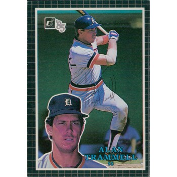 Alan Trammell Detroit Tigers Signed 1985 Donruss 3.5x5 Card #44 JSA Authen Alan Trammell Detroit Tigers Signed 1985 Donruss 3.5x5 Card #44 JSA Authen
