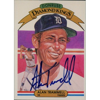Alan Trammell Detroit Tigers Signed 1982 Donruss DK Card #5 JSA Authenticated