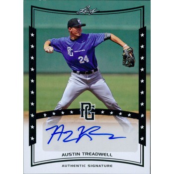 Austin Treadwell Signed 2014 Leaf Perfect Game Baseball Card #A-AT1
