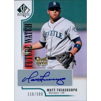 Matt Tuiasosopo Signed 2009 Upper Deck SP Authentic Card #244