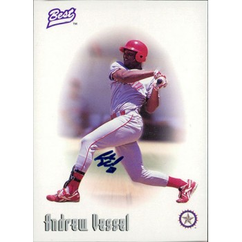 Andrew Vessel Signed 1997 Best Baseball Card
