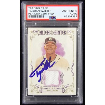 Taijuan Walker Signed 2015 Topps Allen & Ginter Relic Card #FSRA-TW PSA Authen