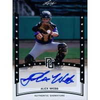 Alex Webb Signed 2014 Leaf Perfect Game Baseball Card #A-AW1