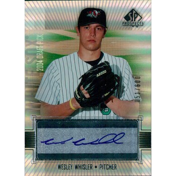 Wesley Whisler Chicago White Sox Signed 2004 Upper Deck SP Prospects Card #329