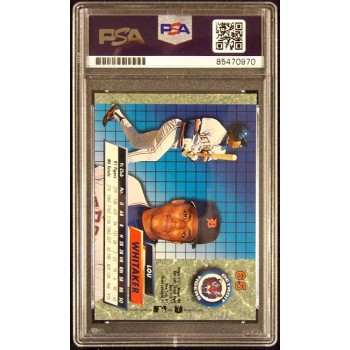 Lou Whitaker Detroit Tigers Signed 1992 Fleer Ultra Card #65 PSA Authenticated
