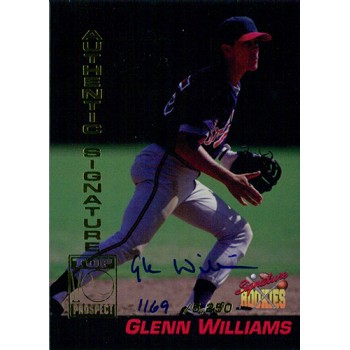 Glenn Williams Signed 1994 Signature Rookies Baseball Card #B5 /5250