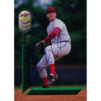Paul Wilson Signed 1994 Signature Rookies Baseball Card #2 /7750
