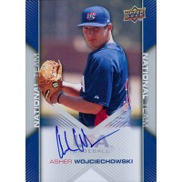 Asher Wojciechowski Signed 2009 Upper Deck USA Baseball Card #USA-82