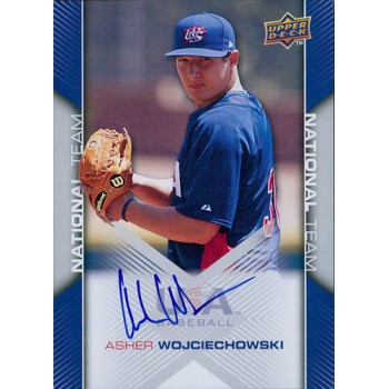 Asher Wojciechowski Signed 2009 Upper Deck USA Baseball Card #USA-82
