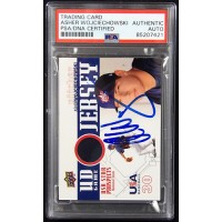 Chirs Young Signed 2010 Upper Deck UD Game Jersey Relic Card #UDGJ-CY PSA Authen