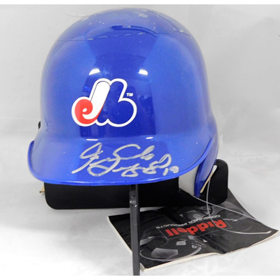 Fernando Seguignol Montreal Expos Signed Mini Helmet JSA Authenticated