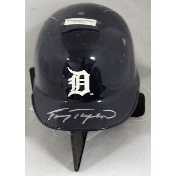Tony Taylor Detroit Tigers Signed Mini Helmet JSA Authenticated