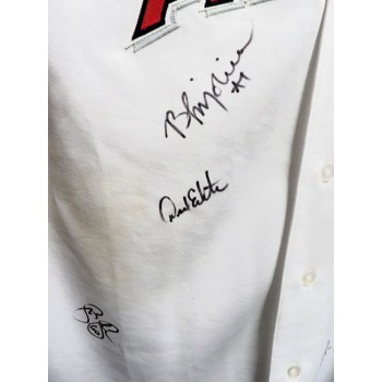 Anaheim Angels Signed 2002 Authentic Jersey JSA Authentic Molina Percival Ortiz