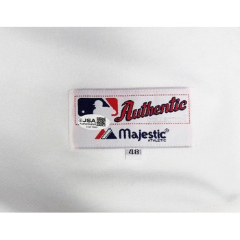 Anaheim Angels Signed 2002 Authentic Jersey JSA Authentic Molina Percival Ortiz