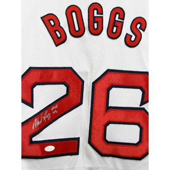 Wade Boggs Boston Red Sox Signed Custom Stat Jersey JSA Authenticated