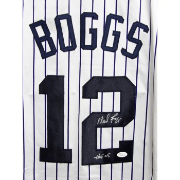 Wade Boggs New York Yankees Signed Custom Jersey JSA Authenticated