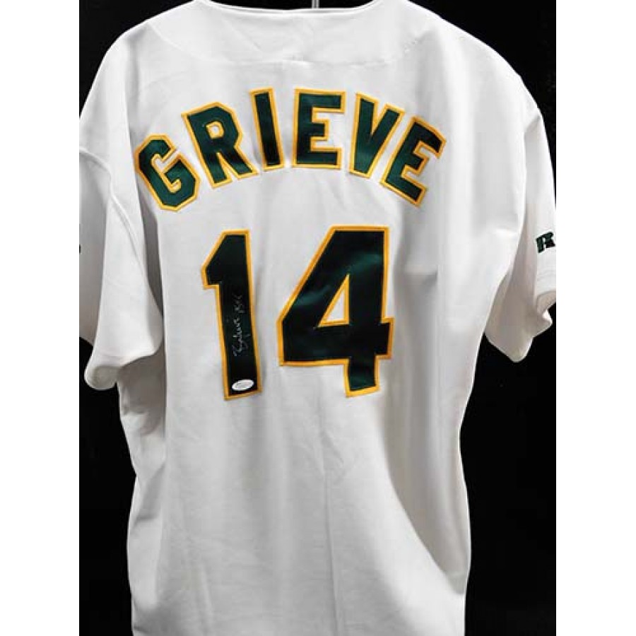 Ben Grieve Oakland Athletics Signed Authentic Jersey JSA Authenticated