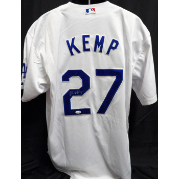 Matt Kemp Los Angeles Dodgers Signed Majestic Authentic Jersey JSA Authenticated